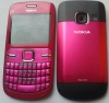 Carcasa Nokia C3 Pink ( Roz ) ORIGINALA COMPLETA